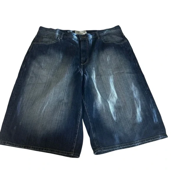 Ecko Unlimited Green Camouflage Jean Y2K Shorts